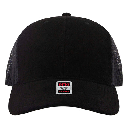 Otto Cap 112-1 6 Panel Mid Profile Mesh Back Trucker Cap
