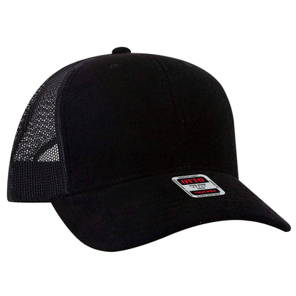 Otto Cap 112-1 6 Panel Mid Profile Mesh Back Trucker Cap