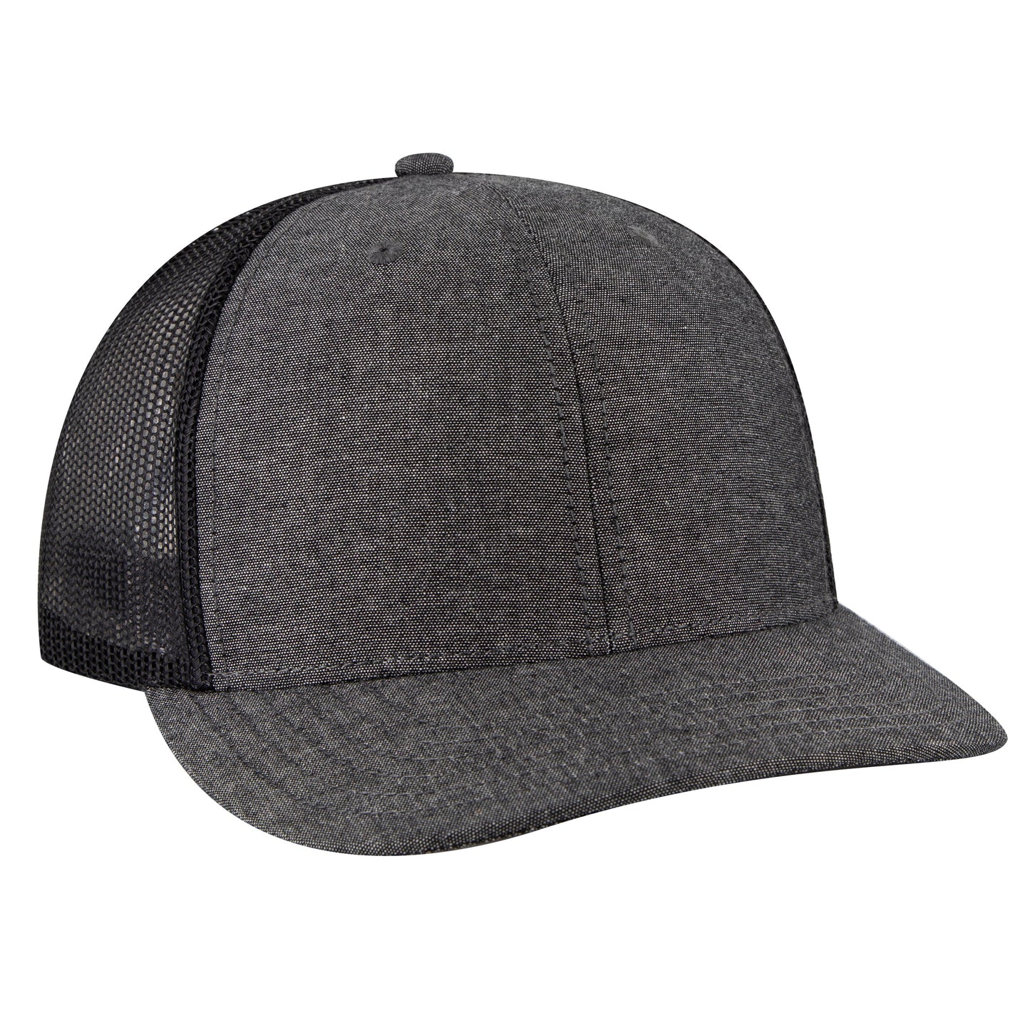 Otto Cap 112-1 6 Panel Mid Profile Mesh Back Trucker Cap