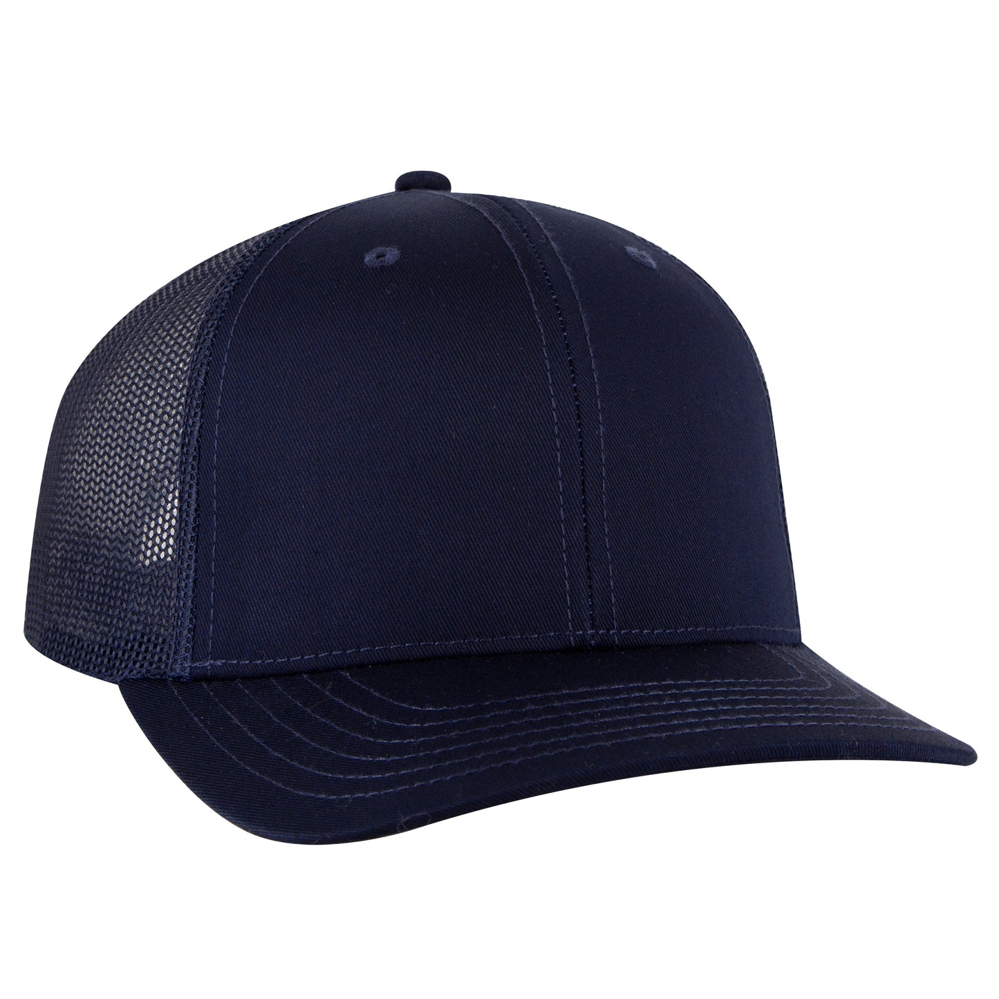 Otto Cap 112-1 6 Panel Mid Profile Mesh Back Trucker Cap