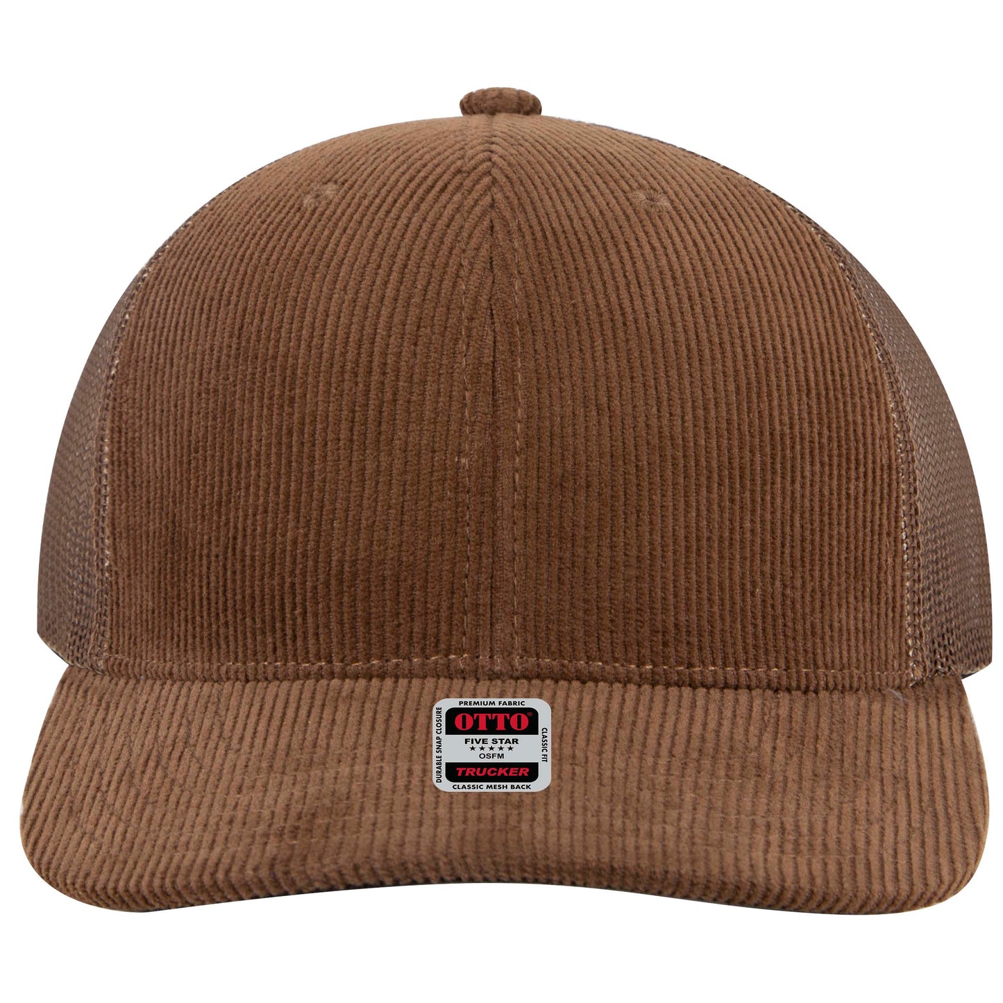 Otto Cap 112-1 6 Panel Mid Profile Mesh Back Trucker Cap