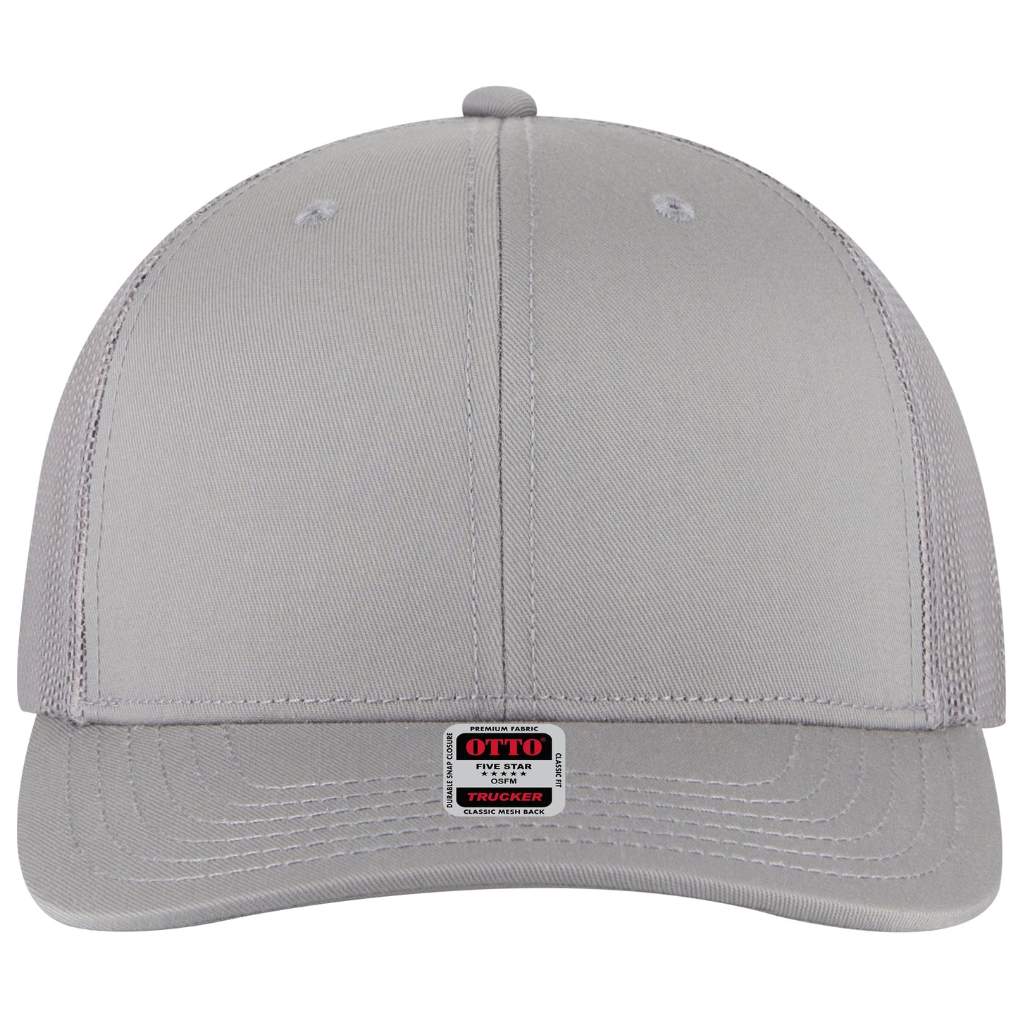 Otto Cap 112-1 6 Panel Mid Profile Mesh Back Trucker Cap