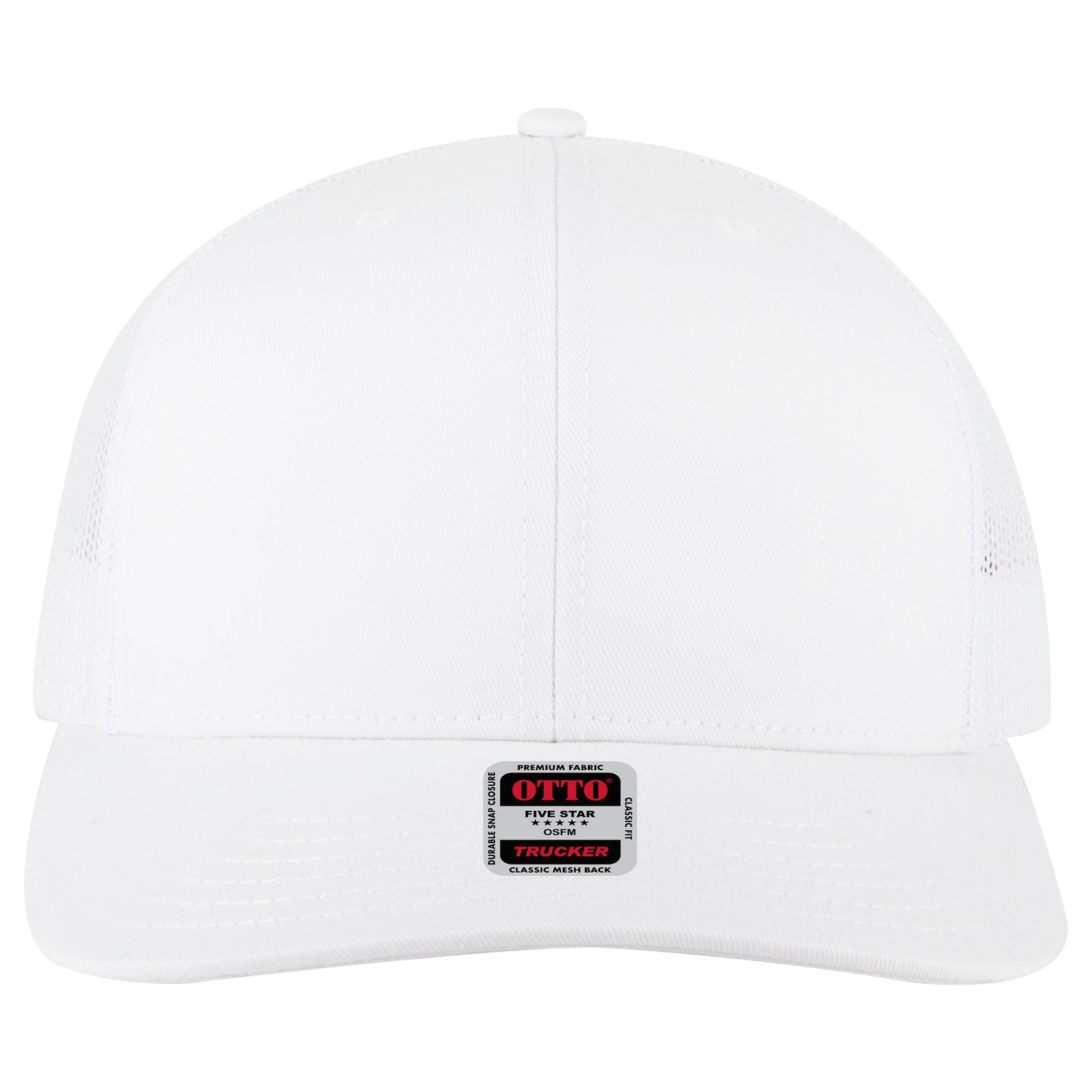 Otto Cap 112-1 6 Panel Mid Profile Mesh Back Trucker Cap