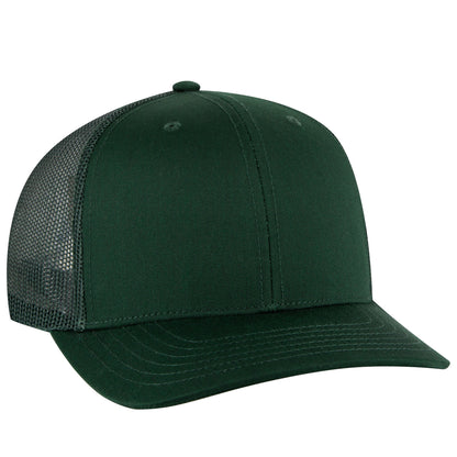 Otto Cap 112-1 6 Panel Mid Profile Mesh Back Trucker Cap