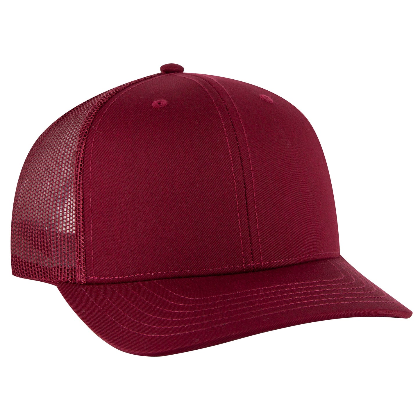 Otto Cap 112-1 6 Panel Mid Profile Mesh Back Trucker Cap