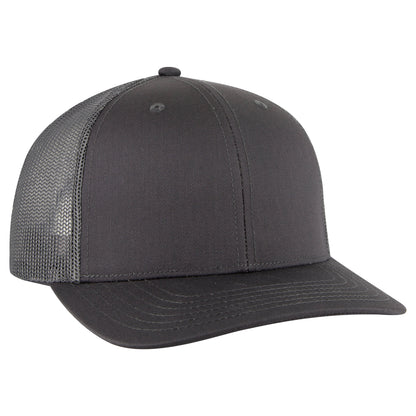 Otto Cap 112-1 6 Panel Mid Profile Mesh Back Trucker Cap
