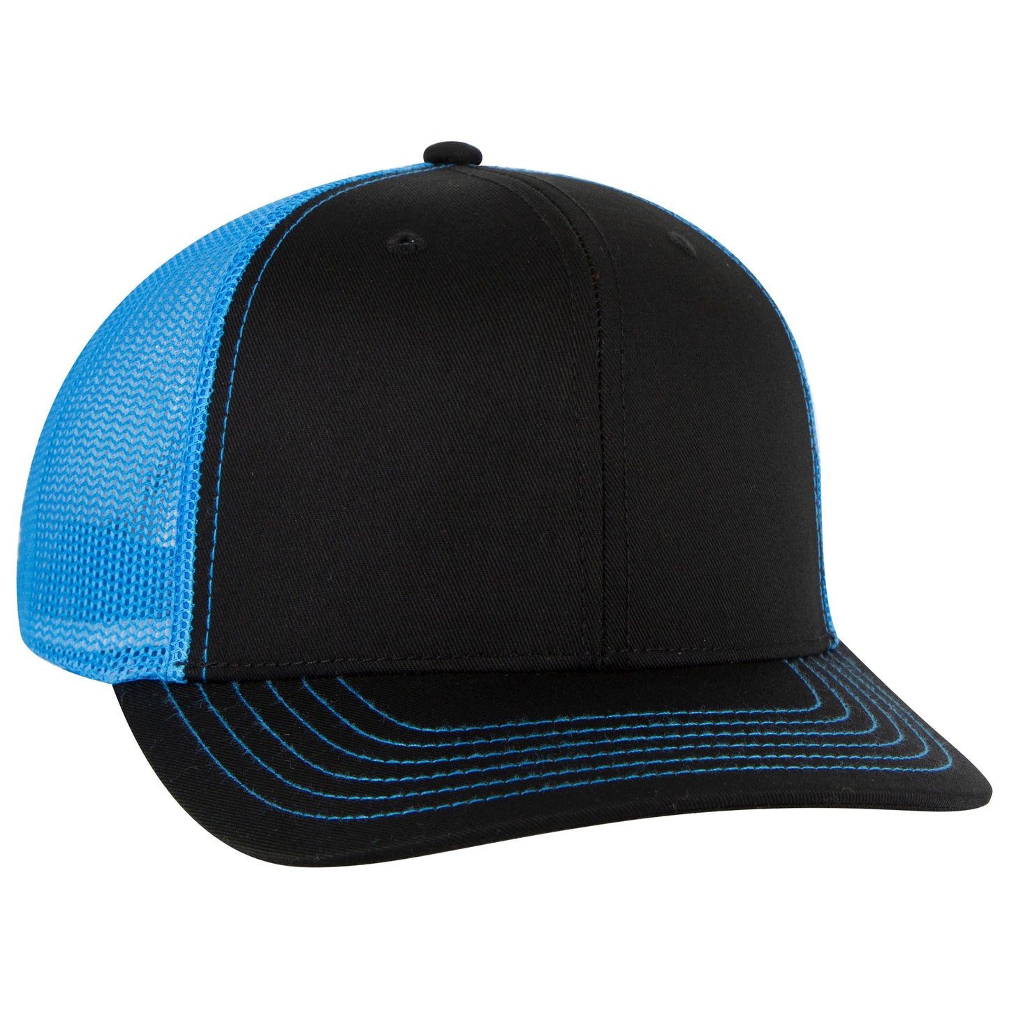 Otto Cap 112-1 6 Panel Mid Profile Mesh Back Trucker Cap