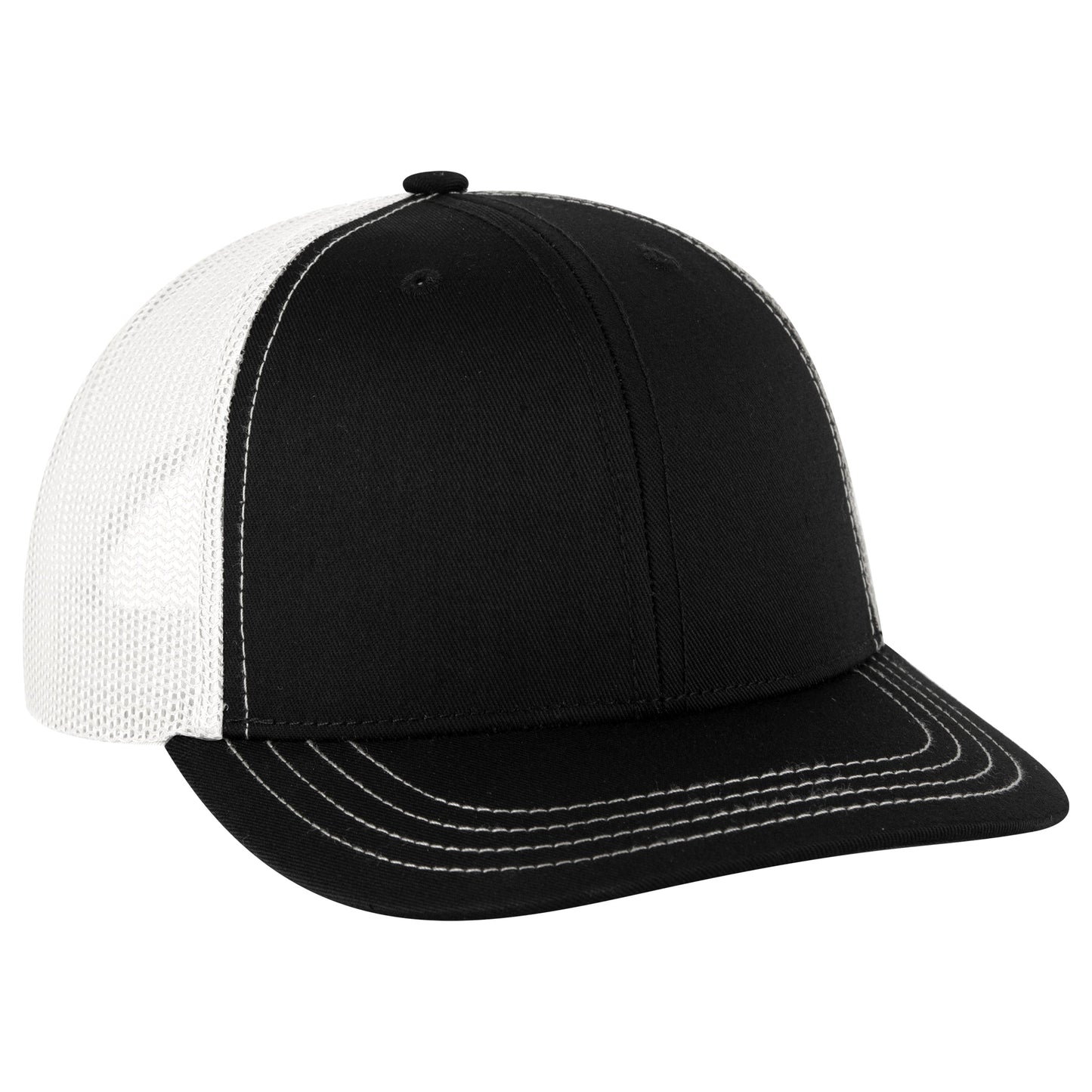 Otto Cap 112-1 6 Panel Mid Profile Mesh Back Trucker Cap
