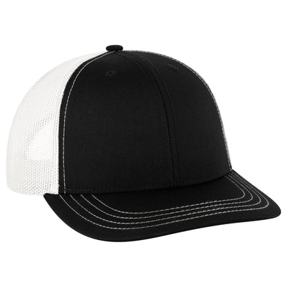 Otto Cap 112-1 6 Panel Mid Profile Mesh Back Trucker Cap