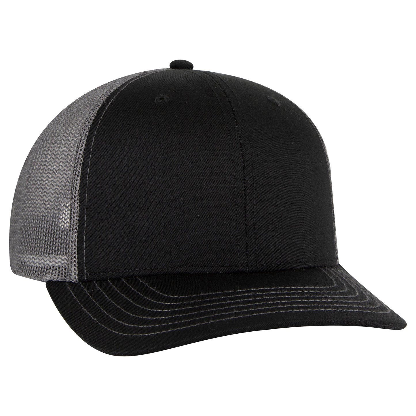 Otto Cap 112-1 6 Panel Mid Profile Mesh Back Trucker Cap