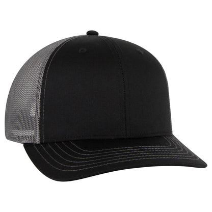 Otto Cap 112-1 6 Panel Mid Profile Mesh Back Trucker Cap
