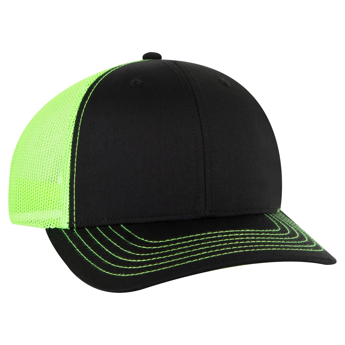 Otto Cap 112-1 6 Panel Mid Profile Mesh Back Trucker Cap