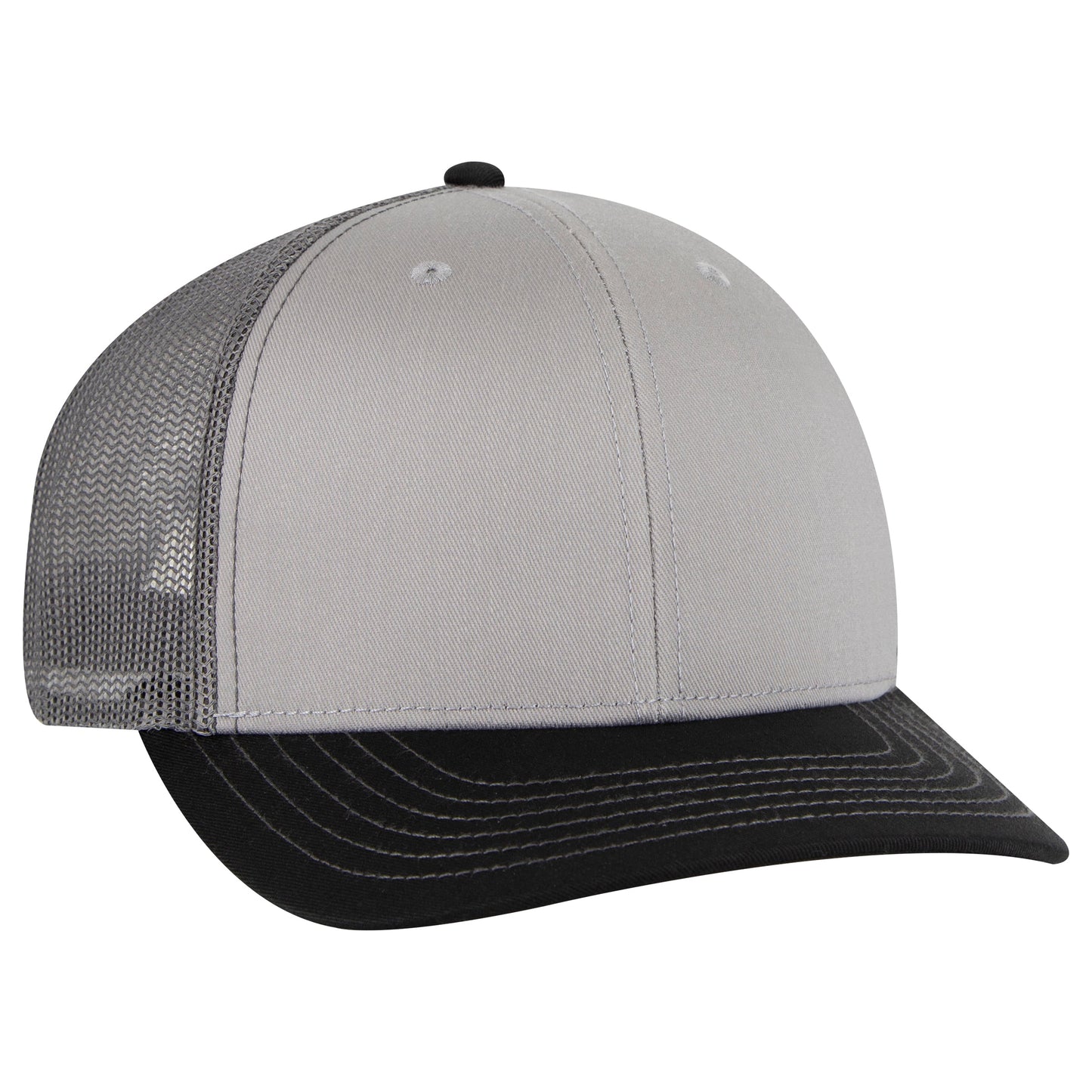 Otto Cap 112-1 6 Panel Mid Profile Mesh Back Trucker Cap