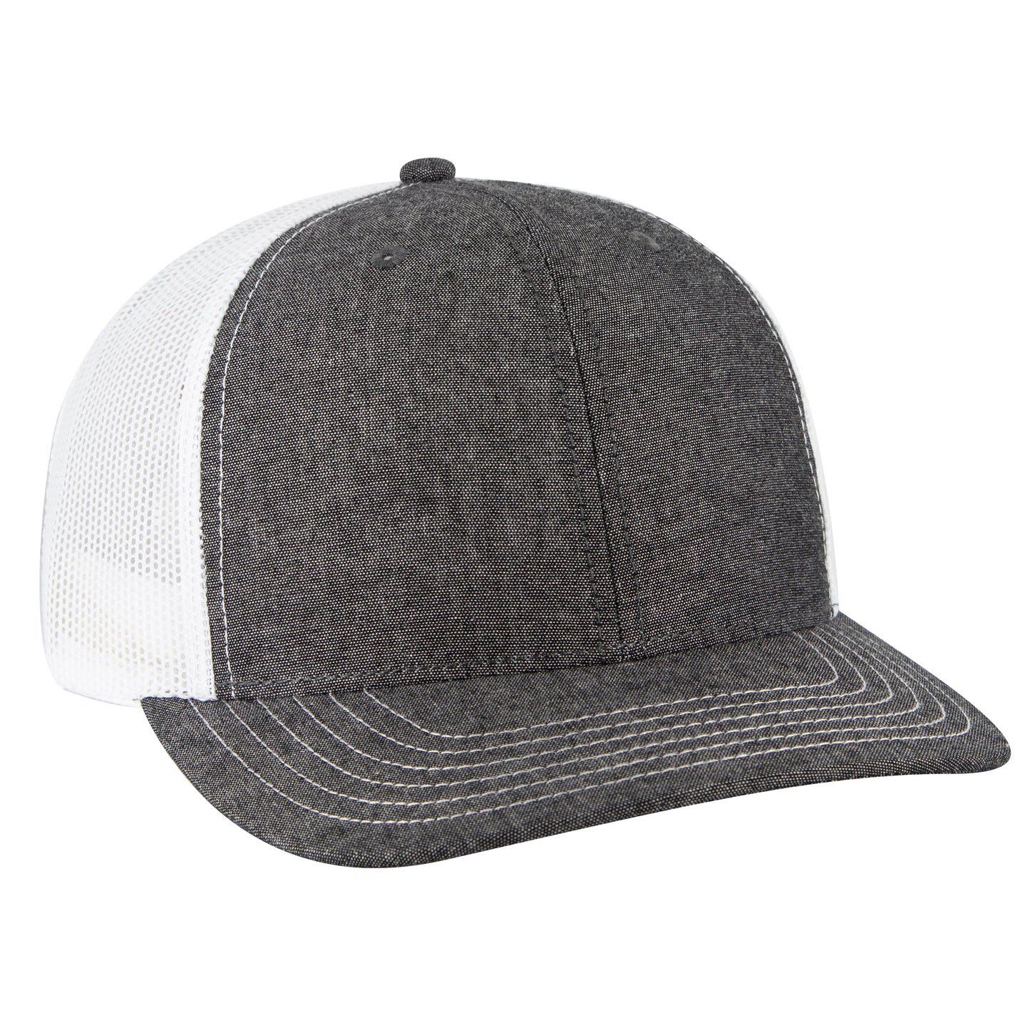 Otto Cap 112-1 6 Panel Mid Profile Mesh Back Trucker Cap