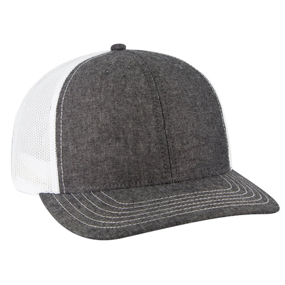 Otto Cap 112-1 6 Panel Mid Profile Mesh Back Trucker Cap
