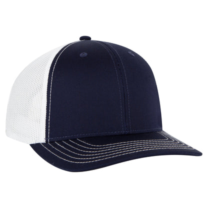 Otto Cap 112-1 6 Panel Mid Profile Mesh Back Trucker Cap