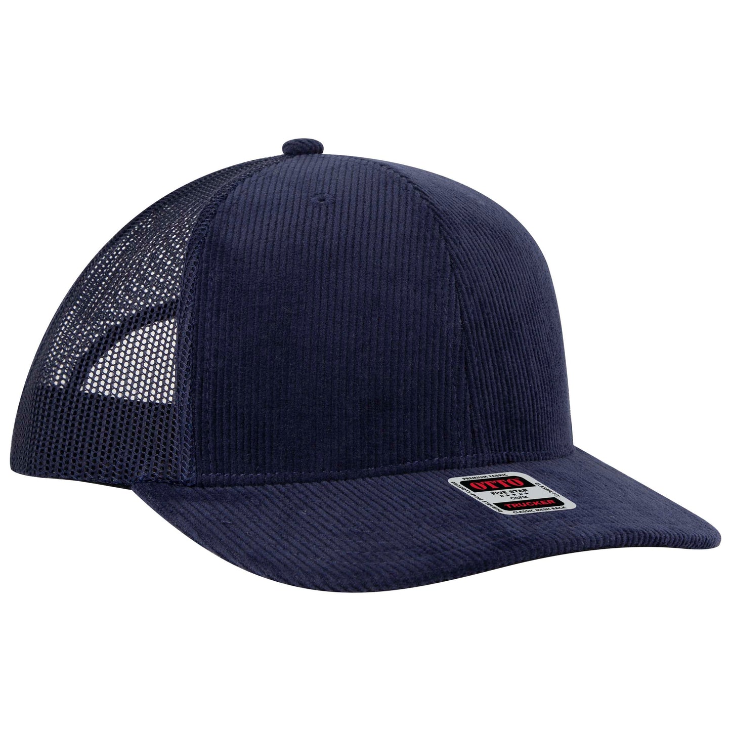 Otto Cap 112-1 6 Panel Mid Profile Mesh Back Trucker Cap