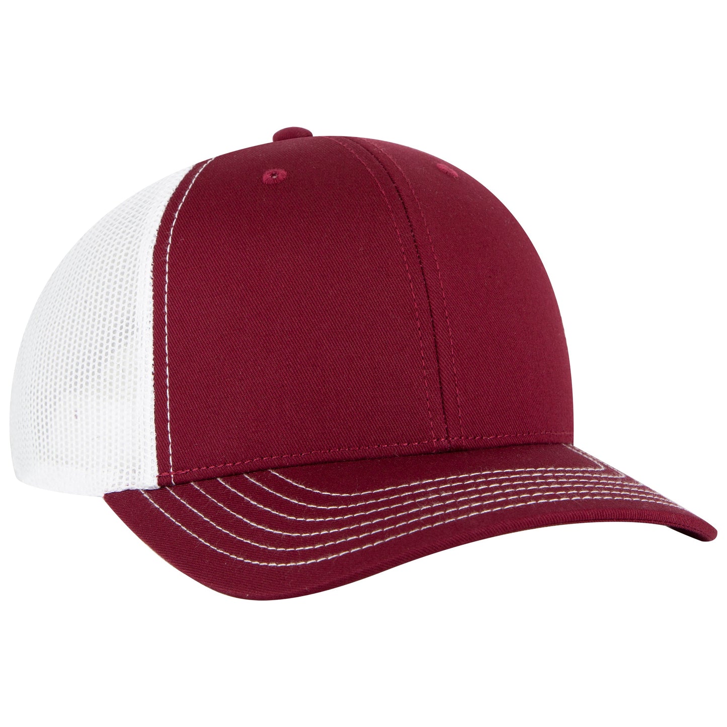 Otto Cap 112-1 6 Panel Mid Profile Mesh Back Trucker Cap