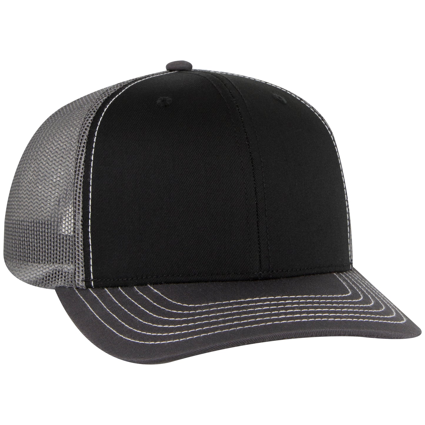 Otto Cap 112-1 6 Panel Mid Profile Mesh Back Trucker Cap