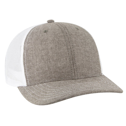 Otto Cap 112-1 6 Panel Mid Profile Mesh Back Trucker Cap