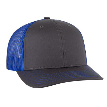 Otto Cap 112-1 6 Panel Mid Profile Mesh Back Trucker Cap