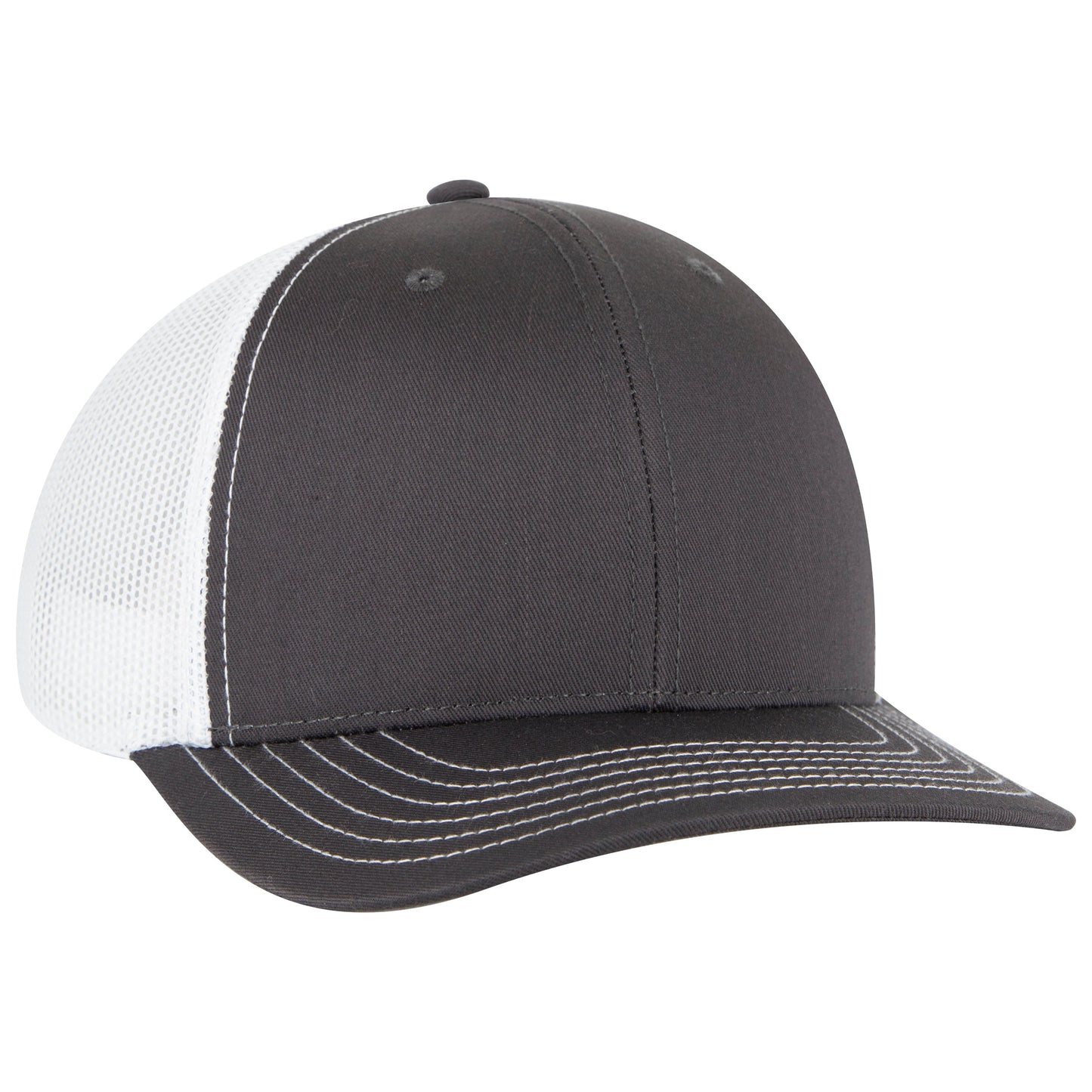 Otto Cap 112-1 6 Panel Mid Profile Mesh Back Trucker Cap