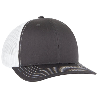 Otto Cap 112-1 6 Panel Mid Profile Mesh Back Trucker Cap