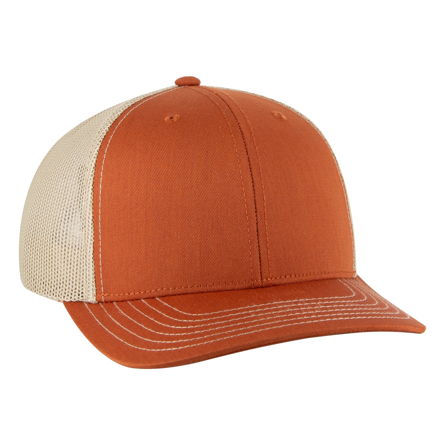 Otto Cap 112-1 6 Panel Mid Profile Mesh Back Trucker Cap