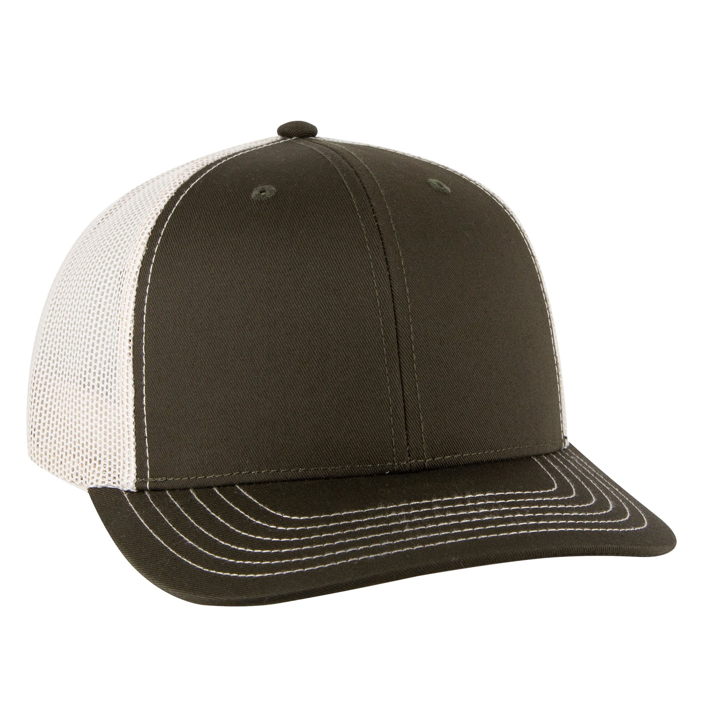 Otto Cap 112-1 6 Panel Mid Profile Mesh Back Trucker Cap