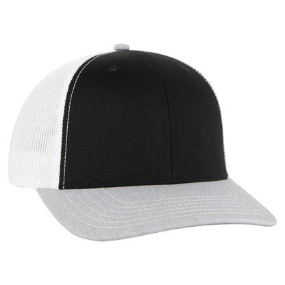 Otto Cap 112-1 6 Panel Mid Profile Mesh Back Trucker Cap
