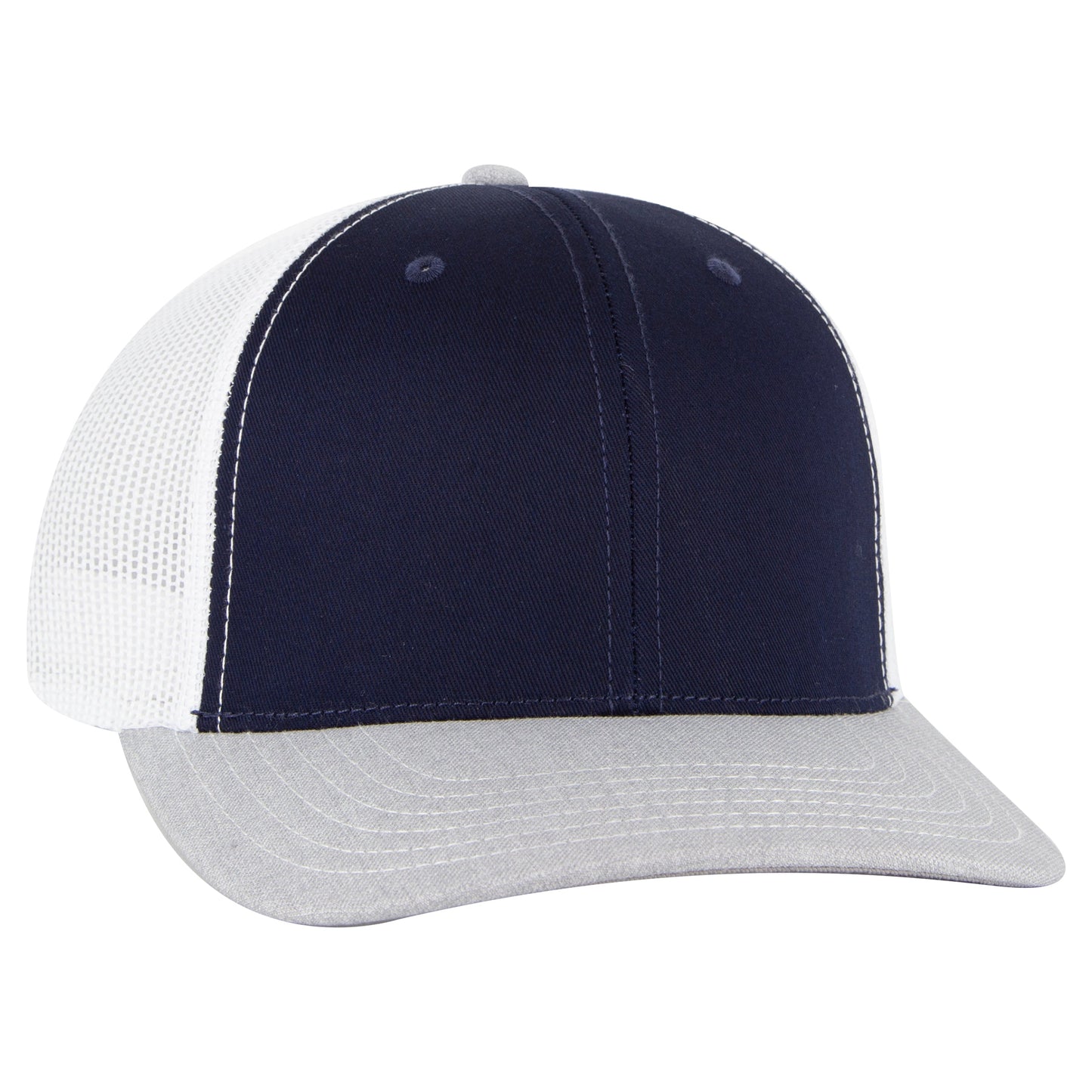 Otto Cap 112-1 6 Panel Mid Profile Mesh Back Trucker Cap