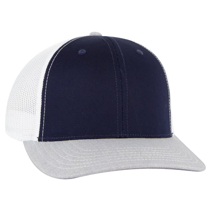 Otto Cap 112-1 6 Panel Mid Profile Mesh Back Trucker Cap