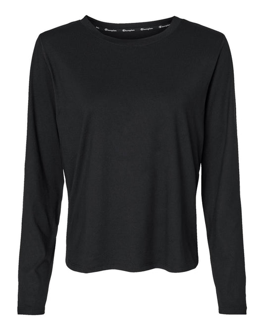 Champion CHP140 Women's Sport Soft Touch Long Sleeve T-Shirt - Star Hats & Embroidery