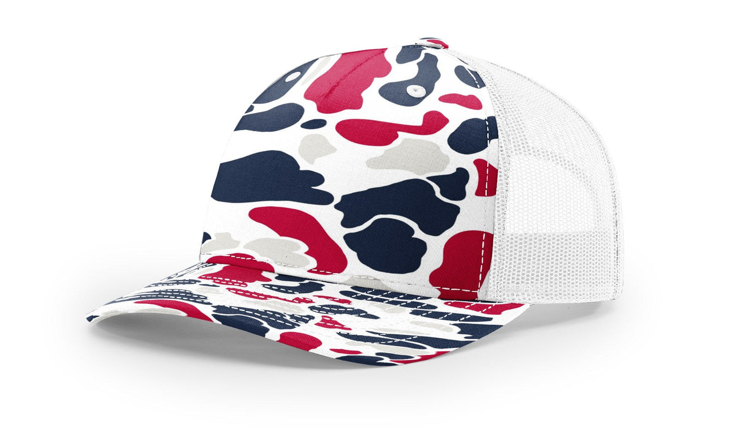 Richardson 112PFP Printed Five Panel Trucker Hat Camo Hat