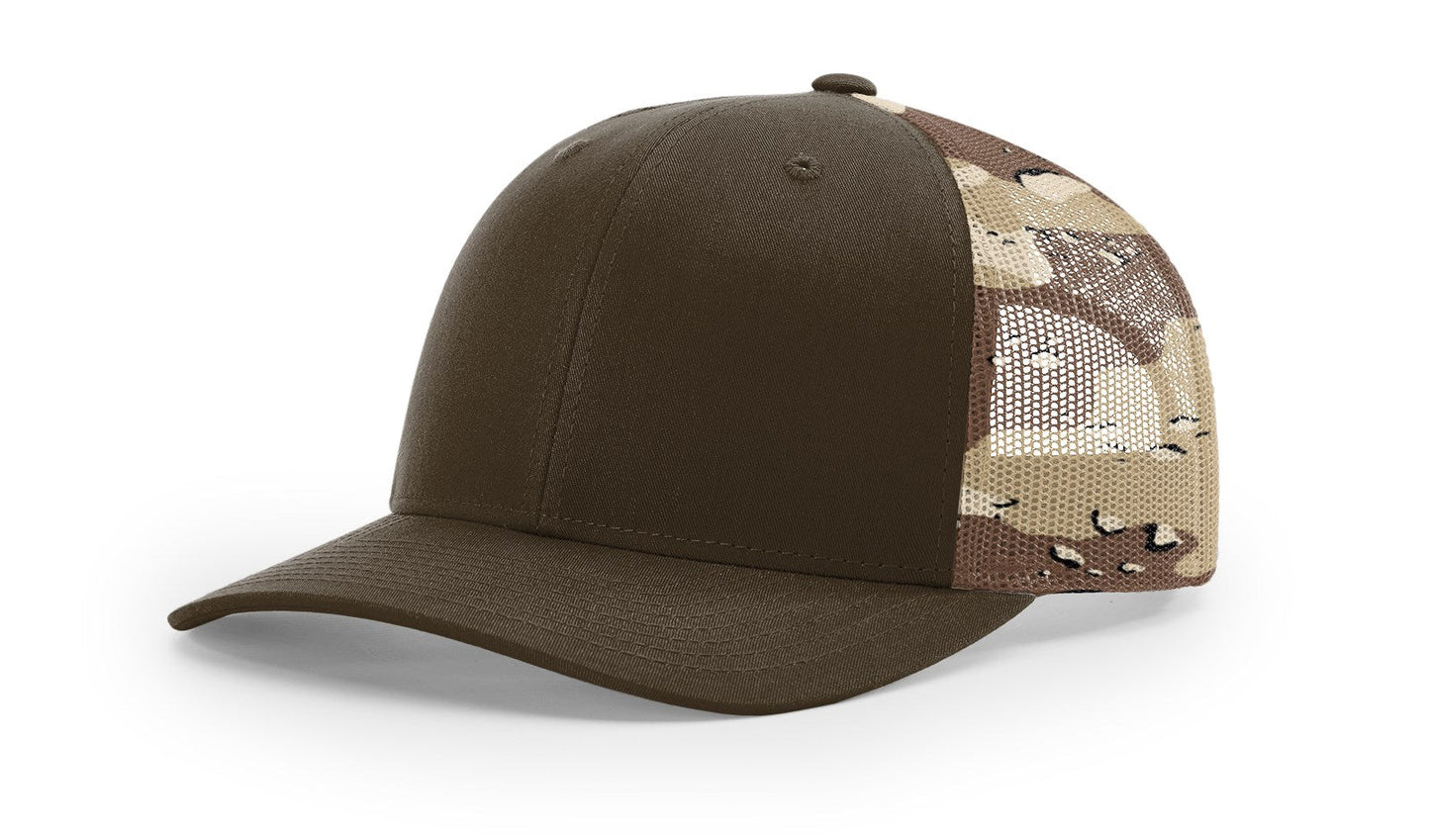 Richardson 112PM Printed Mesh Back Trucker Cap Snapback Hat