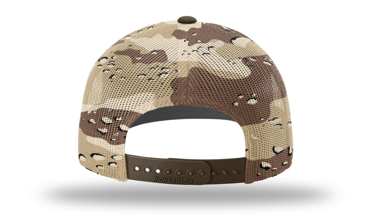 Richardson 112PM Printed Mesh Back Trucker Cap Snapback Hat