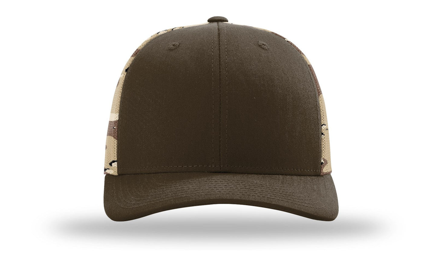 Richardson 112PM Printed Mesh Back Trucker Cap Snapback Hat