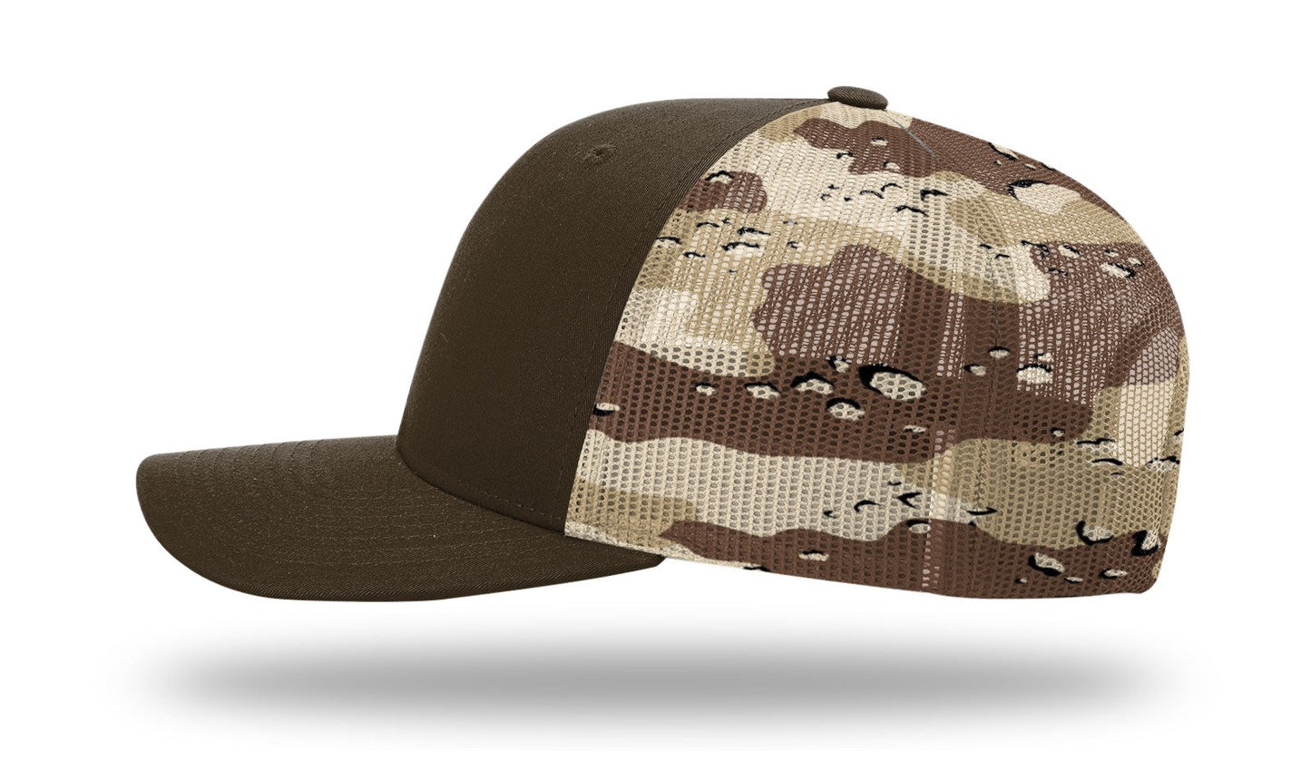 Richardson 112PM Printed Mesh Back Trucker Cap Snapback Hat