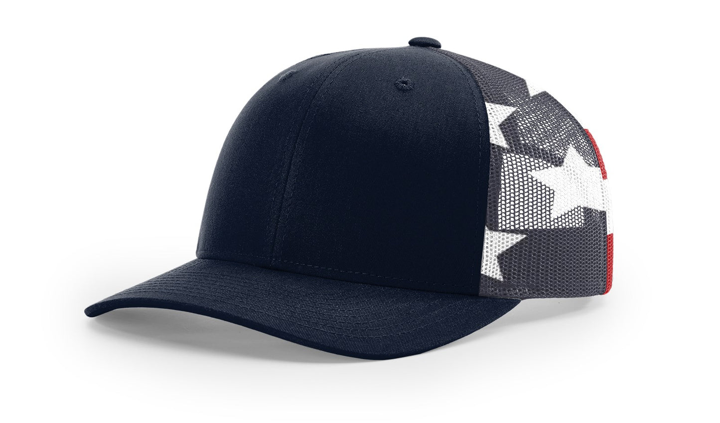 Richardson 112PM Printed Mesh Back Trucker Cap Snapback Hat