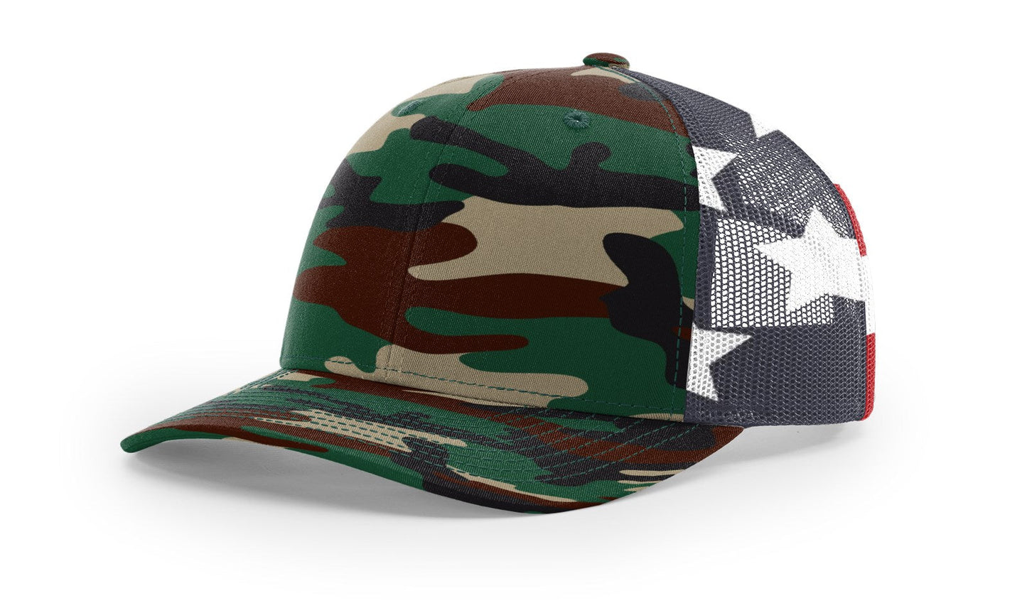 Richardson 112PM Printed Mesh Back Trucker Cap Snapback Hat