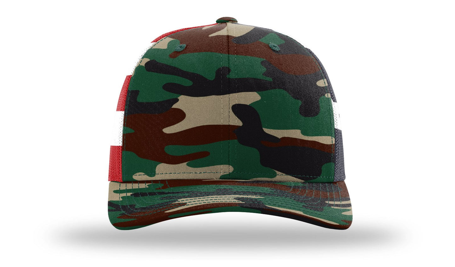 Richardson 112PM Printed Mesh Back Trucker Cap Snapback Hat