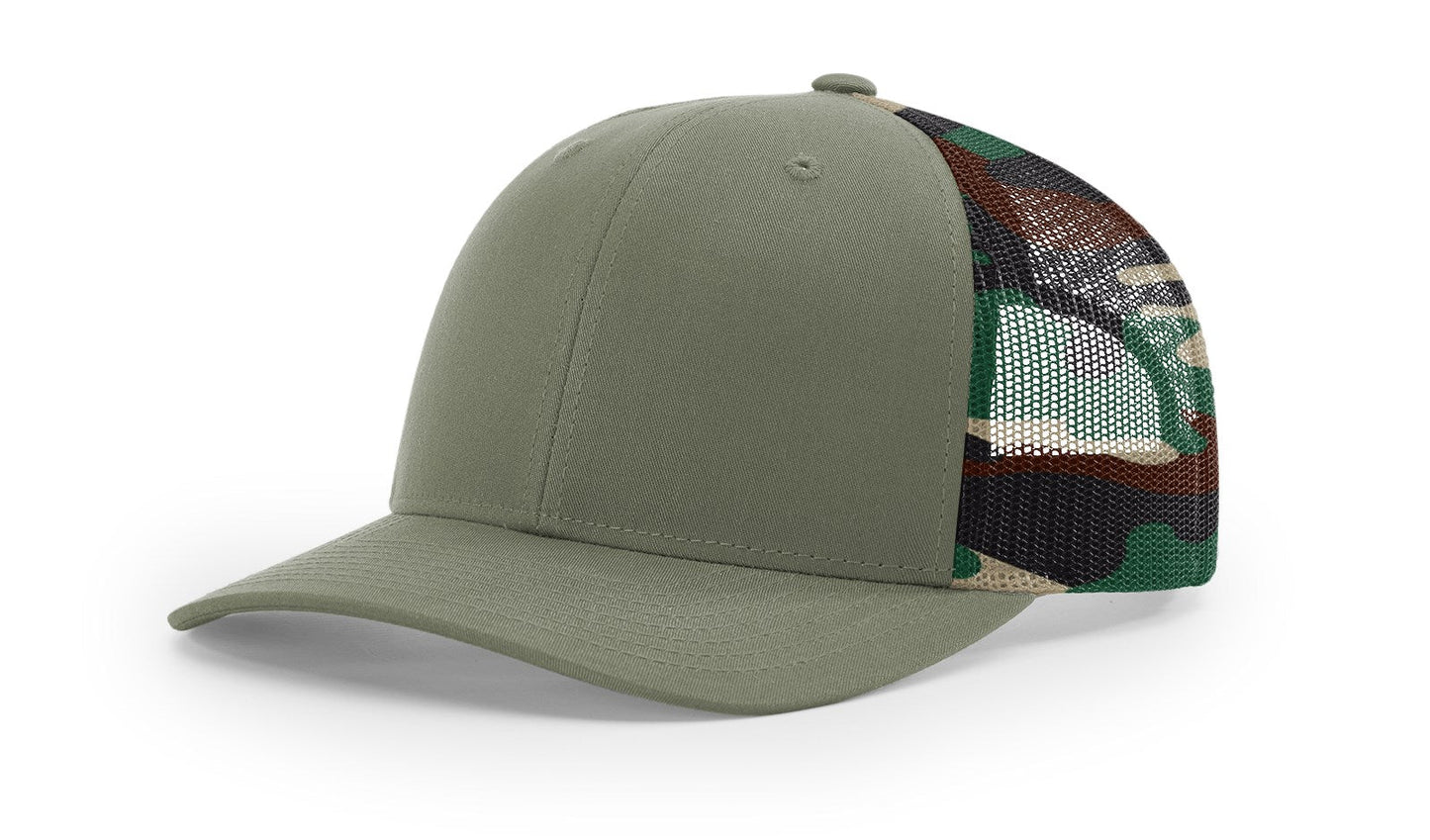 Richardson 112PM Printed Mesh Back Trucker Cap Snapback Hat