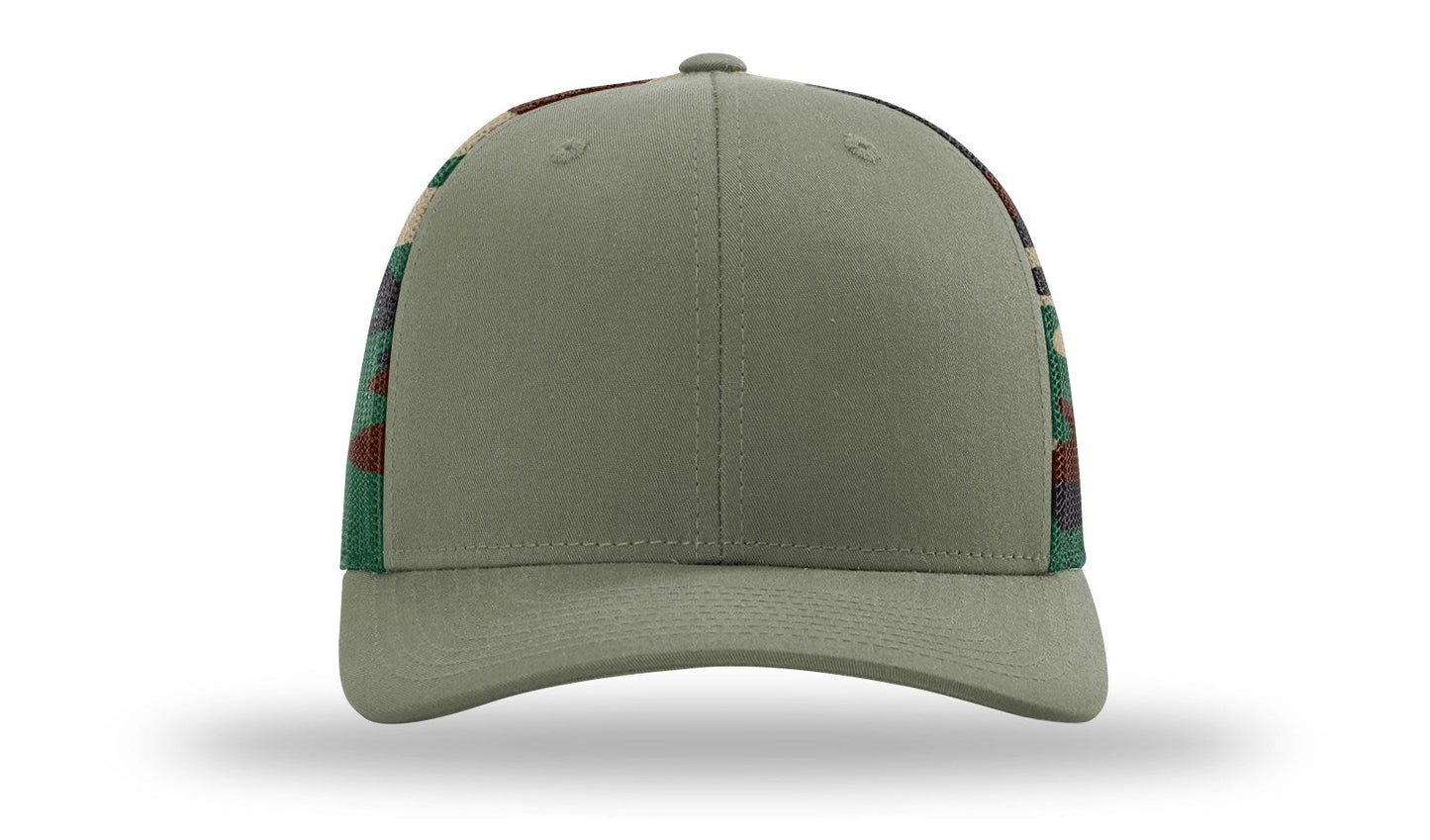 Richardson 112PM Printed Mesh Back Trucker Cap Snapback Hat