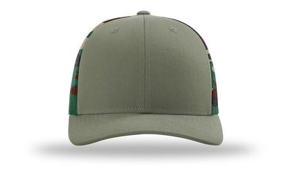 Richardson 112PM Printed Mesh Back Trucker Cap Snapback Hat