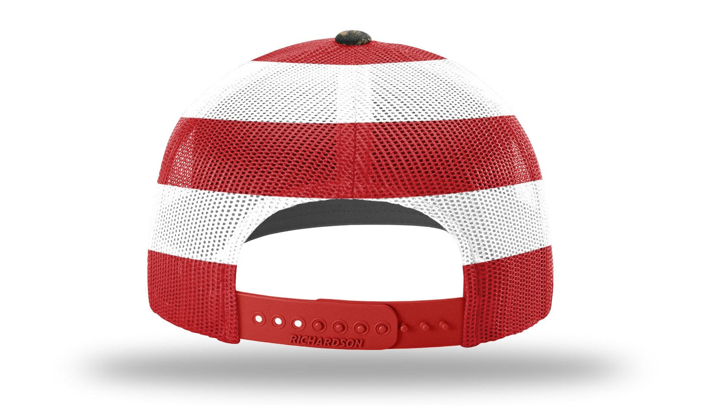 Richardson 112PM Printed Mesh Back Trucker Cap Snapback Hat