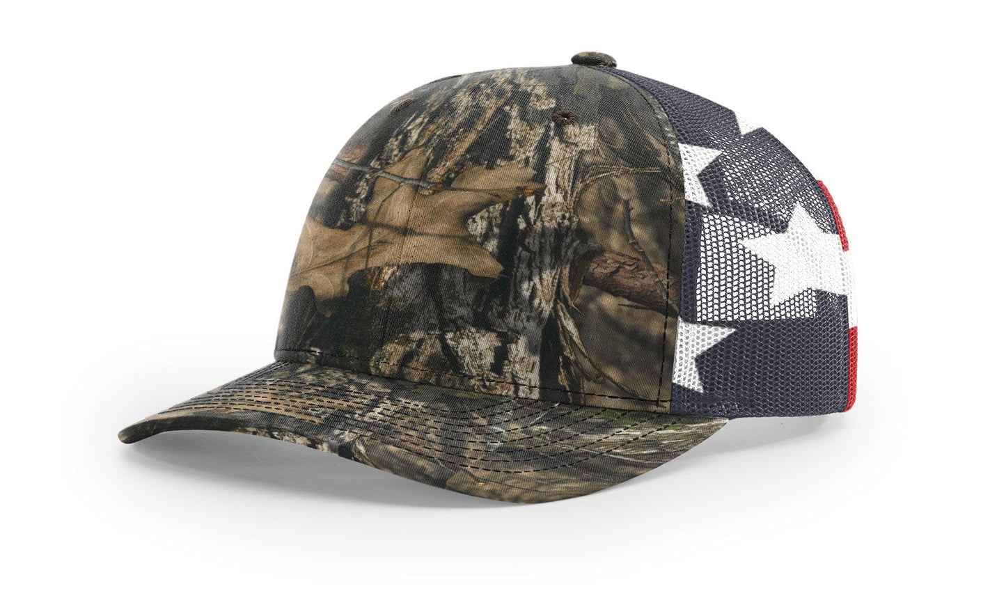 Richardson 112PM Printed Mesh Back Trucker Cap Snapback Hat