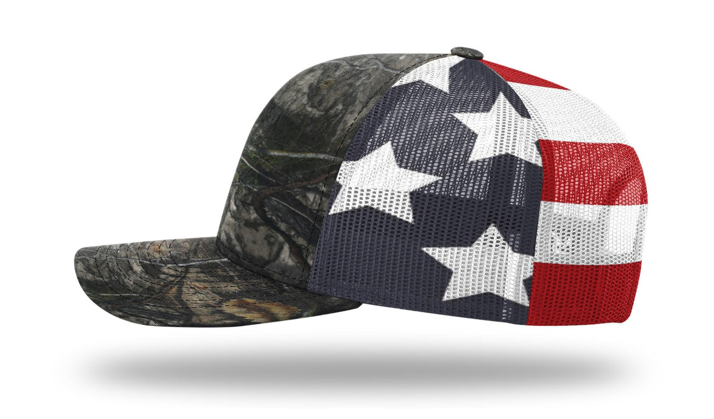 Richardson 112PM Printed Mesh Back Trucker Cap Snapback Hat