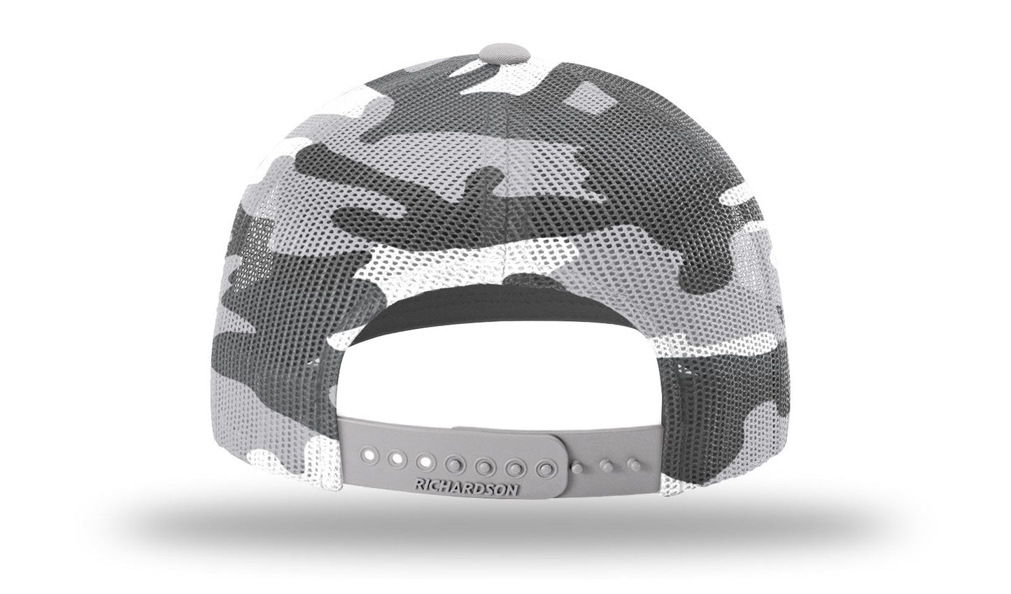 Richardson 112PM Printed Mesh Back Trucker Cap Snapback Hat