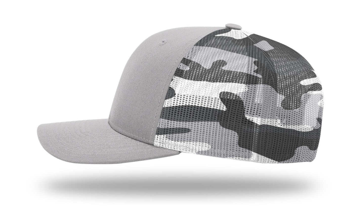 Richardson 112PM Printed Mesh Back Trucker Cap Snapback Hat