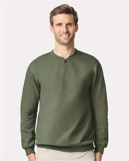 Gildan SF008 Unisex Softstyle® Midweight Quarter-Zip Sweatshirt